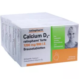 CALCIUM D3-ratiopharm forte αναβράζοντα δισκία, 100 τεμάχια