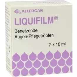 LIQUIFILM Ενυδατικές οφθαλμικές σταγόνες, 2X10 ml