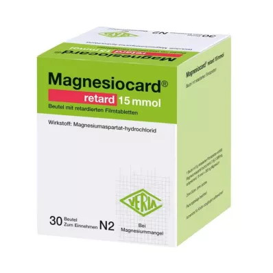 MAGNESIOCARD retard 15 mmol φακελάκι με ret.filmtabl., 30 τεμάχια