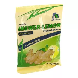 INGWER LEMON Bonbons+Βιταμίνη C, 75 g