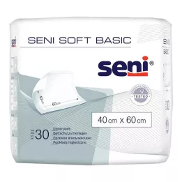 SENI Προστατευτικό μαξιλάρι κρεβατιού Soft Basic 40x60 cm, 30 τεμάχια