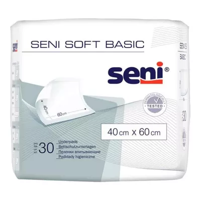 SENI Προστατευτικό μαξιλάρι κρεβατιού Soft Basic 40x60 cm, 30 τεμάχια