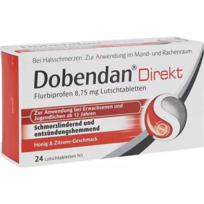 DOBENDAN Direct Flurbiprofen 8,75 mg παστίλιες, 24 τεμάχια