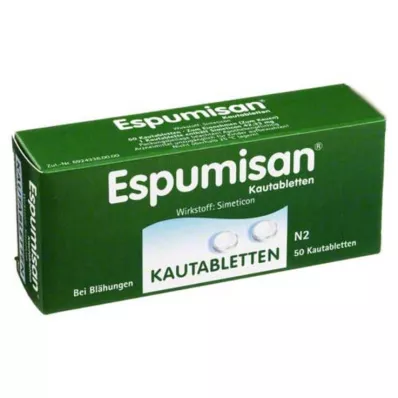 ESPUMISAN Μασώμενα δισκία, 50 τεμάχια