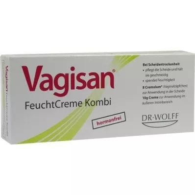 VAGISAN FeuchtCreme Combi 8 Ovula+10 g κρέμα γάλακτος, 1 P