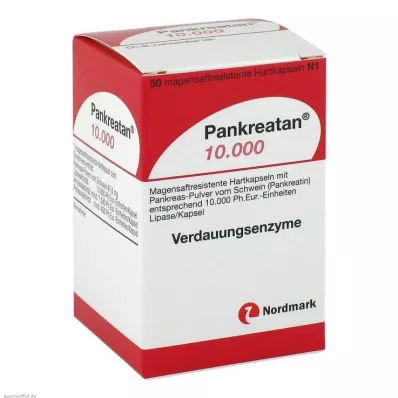 Pankreatan 10.000 γαστροανθεκτικές κάψουλες, 50 τεμάχια