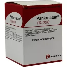 PANKREATAN 10.000 γαστροανθεκτικές σκληρές κάψουλες, 100 τεμάχια