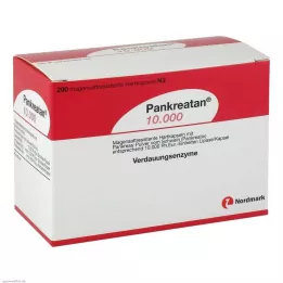 PANKREATAN 10.000 γαστροανθεκτικές σκληρές κάψουλες, 200 τεμάχια