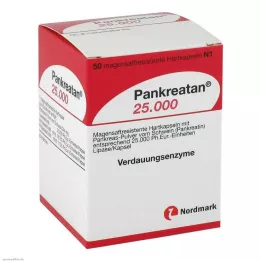 PANKREATAN 25.000 γαστροανθεκτικές σκληρές κάψουλες, 50 τεμάχια