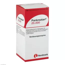 PANKREATAN 25.000 γαστροανθεκτικές σκληρές κάψουλες, 100 τεμάχια