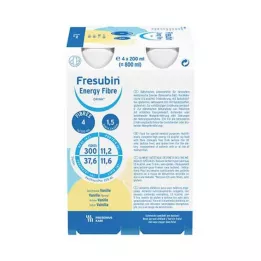 FRESUBIN ENERGY Ίνες DRINK Μπουκάλι βανίλιας, 4X200 ml