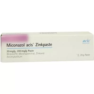 MICONAZOL πάστα ψευδαργύρου acis, 20 g