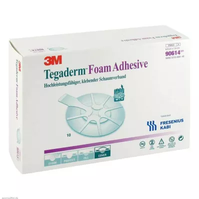 Tegaderm Foam Adhesive FK 6,9x7,6cm οβάλ 90614, 10 τεμ