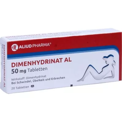 DIMENHYDRINAT AL δισκία των 50 mg, 20 τεμάχια