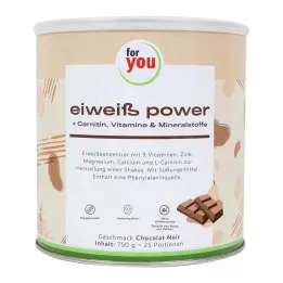 FOR YOU eiweiß power σοκολάτα σε σκόνη, 750 g