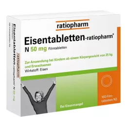 EISENTABLETTEN-ratiopharm N 50 mg επικαλυμμένα με λεπτό υμένιο δισκία, 100 τεμάχια