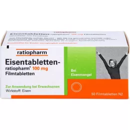 EISENTABLETTEN-ratiopharm 100 mg επικαλυμμένα με λεπτό υμένιο δισκία, 50 τεμάχια
