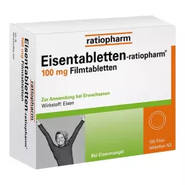 EISENTABLETTEN-ratiopharm 100 mg επικαλυμμένα με λεπτό υμένιο δισκία, 100 τεμάχια
