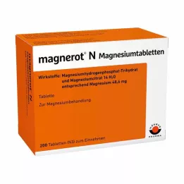 MAGNEROT N δισκία μαγνησίου, 200 τεμάχια