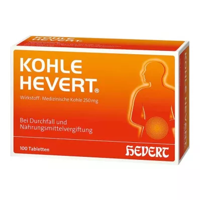 Charcoal Hevert δισκία, 100 τεμ