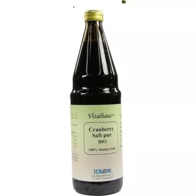 CRANBERRY SAFT καθαρό βιολογικό Vitalhaus, 750 ml
