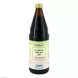 CRANBERRY SAFT καθαρό βιολογικό Vitalhaus, 750 ml