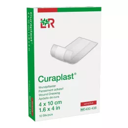 CURAPLAST Επίδεσμος τραύματος ευαίσθητος 4x10 cm 1 m, 10 τεμ