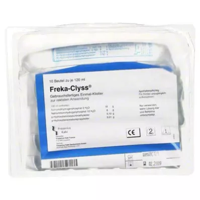 FREKA CLYSS Κλύσμα, 10X120 ml FREKA CLYSS Κλύσμα, 10X120 ml