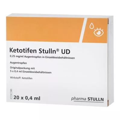 KETOTIFEN Stulln UD Οφθαλμικές σταγόνες με πιπέτα μιας δόσης, 20X0,4 ml