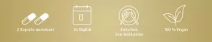 Instructions for use for Χορτοφαγική κάψουλα Maca Gold, 180 τεμάχια - 2