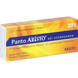 PANTO Aristo για καούρες 20 mg δισκία με εντερική επικάλυψη, 7 τεμάχια