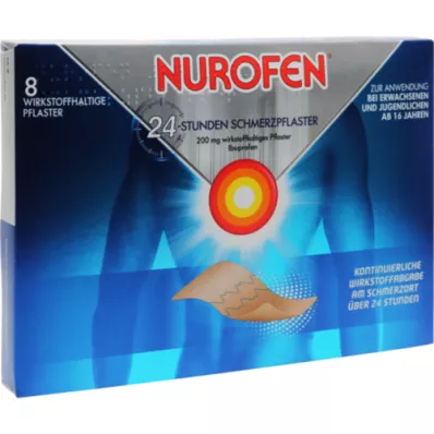 NUROFEN Επίδεσμοι 24ωρου πόνου 200 mg, 8 τεμάχια