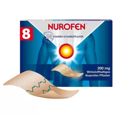 NUROFEN® 24ωρα επιθέματα πόνου 200 mg, 8 τεμ