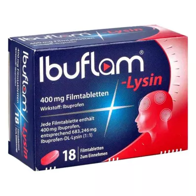 IBUFLAM-Λυσίνη 400 mg επικαλυμμένα με λεπτό υμένιο δισκία, 18 τεμάχια