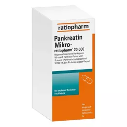 PANKREATIN Σκληρές κάψουλες γαστρικού χυμού Micro-ratio.20.000, 100 τεμάχια