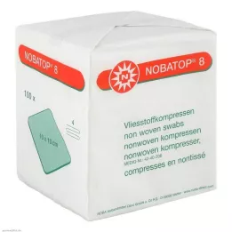 NOBATOP 8 κομπρέσες 10x10 cm μη αποστειρωμένες, 100 τεμάχια