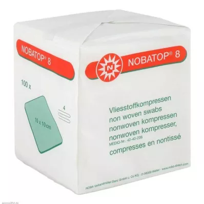 NOBATOP 8 κομπρέσες 10x10 cm μη αποστειρωμένες, 100 τεμάχια NOBATOP 8 κομπρέσες 10x10 cm μη αποστειρωμένες, 100 τεμάχια