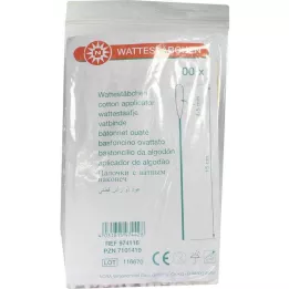 WATTESTÄBCHEN Ξύλο 15 cm 4-5 mm με κεφαλή από βαμβάκι, 100 τεμάχια