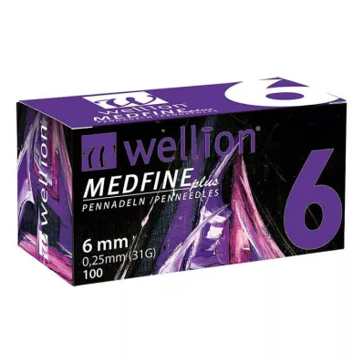WELLION MEDFINE συν βελόνες στυλό 6 mm, 100 τεμ WELLION MEDFINE συν βελόνες στυλό 6 mm, 100 τεμ