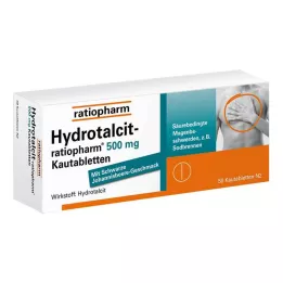 HYDROTALCIT-ratiopharm 500 mg μασώμενα δισκία, 50 τεμάχια