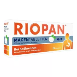 RIOPAN Δισκία για το στομάχι Μέντα 800 mg μασώμενα δισκία, 20 τεμάχια