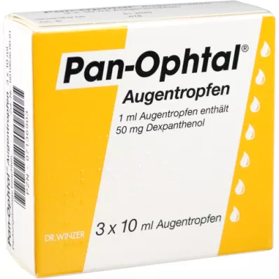 PAN OPHTAL Οφθαλμικές σταγόνες, 3X10 ml