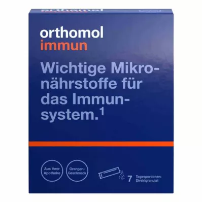 ORTHOMOL Immune direct granules πορτοκαλί, 7 τεμάχια ORTHOMOL Immune direct granules πορτοκαλί, 7 τεμάχια