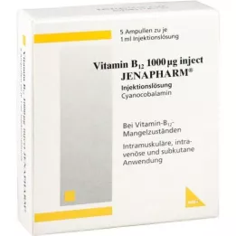 VITAMIN B12 1.000 μg Inject Jenapharm Αμπούλες, 5 τεμάχια