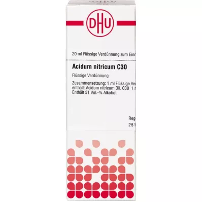 ACIDUM NITRICUM Αραίωση C 30, 20 ml
