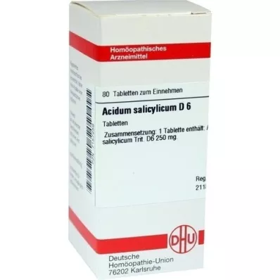 ACIDUM SALICYLICUM D 6 δισκία, 80 κάψουλες