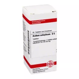 ACIDUM SALICYLICUM D 6 δισκία, 80 κάψουλες