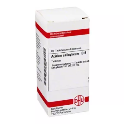 ACIDUM SALICYLICUM D 6 δισκία, 80 κάψουλες