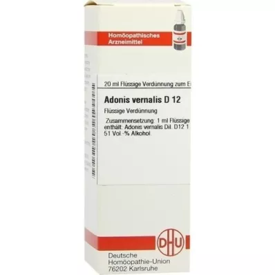 ADONIS VERNALIS D 12 αραίωση, 20 ml