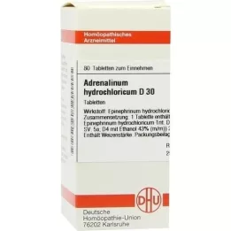 ADRENALINUM HYDROCHLORICUM D 30 δισκία, 80 κάψουλες